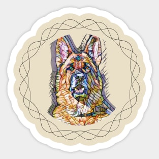 German shepherd Sticker